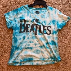 Tie dyed Beatles short sleeve shirt